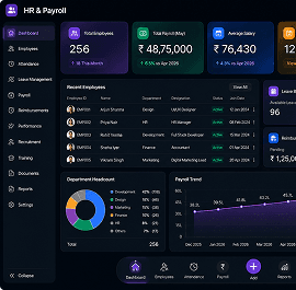 HR & Payroll dashboard